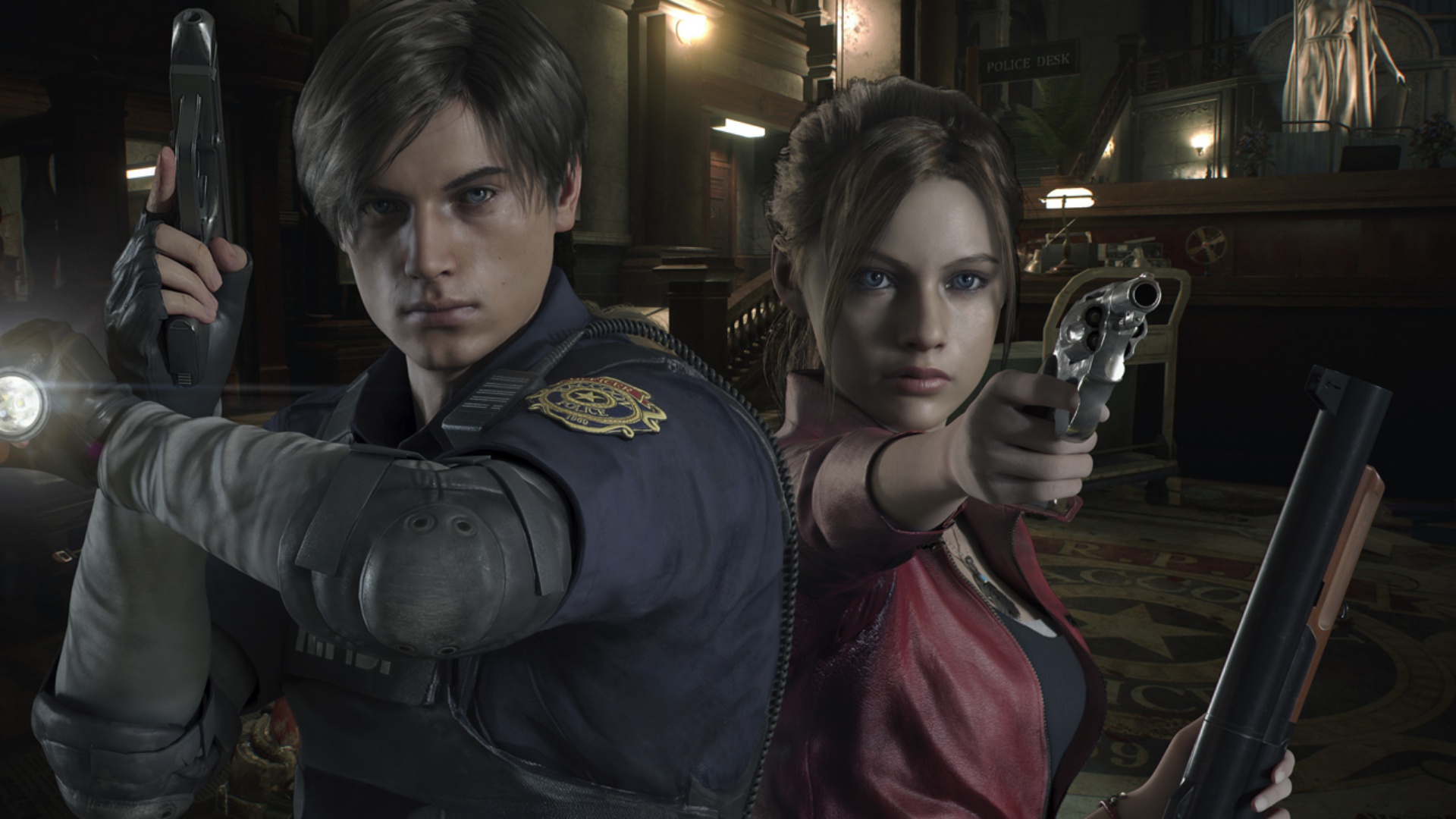 Резидент ивел ремейк. Леон Кеннеди и Клэр Редфилд Resident Evil 2 Remake. Леон и Клэр Resident Evil 2 Remake. Леон Кеннеди и Клэр Resident 2 Remake. Резидент ивел 2 ремейк Леон и Клэр.